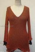 KNITTED PONCO; SUMMER GARMENT